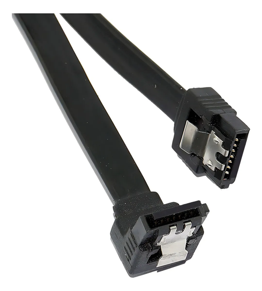 Cable Sata 3 | 6gbps | Negro | 40cm | Conector En L