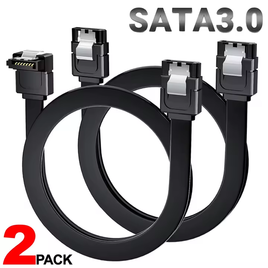 Pack 2 Cables Sata | 1 en L | 1 Recto